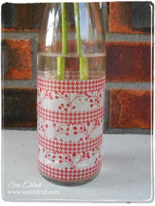 Washi Tape Vase Close Up