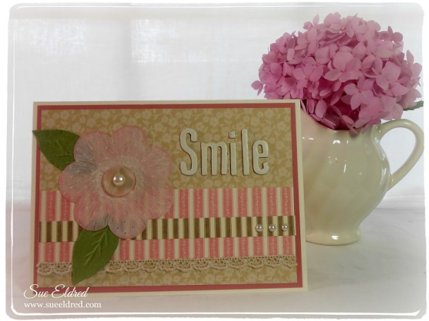 Smile Card for Clear Scraps Sue Eldred July 2014