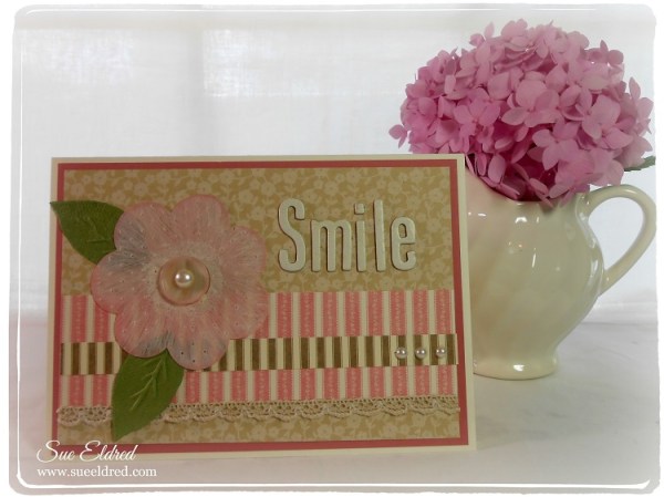 Smile Card for Clear Scraps Sue Eldred July 2014