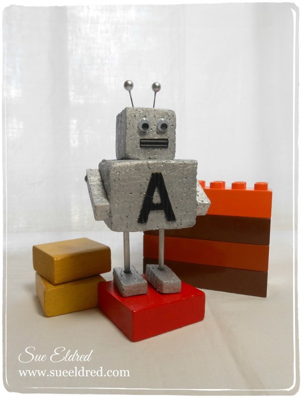 Sue Eldred's Mini Robot made with Smoothfoam July 2014