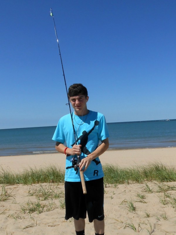 Justin fishing in St. Joe