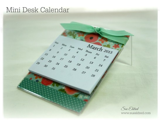 Mini Desk Calendar 3029