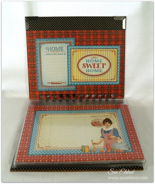 Graphic 45 Home Sweet Home Cookbook with Deflecto Pouches 4744