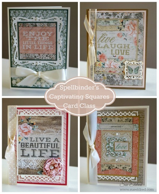 Spellbinder's Captivating Squares Card Class