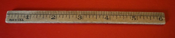 wood ruler