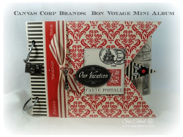 Sue Eldred's Canvas Corp Brands Bon Voyage Mini Album 06212