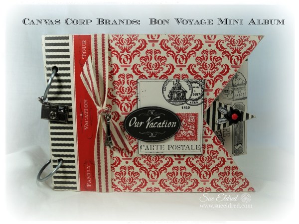 Sue Eldred's Canvas Corp Brands Bon Voyage Mini Album 06212
