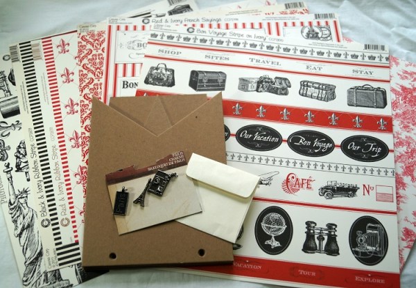 Sue Eldred's Canvas Corps Brands Bon Voyage Album Supplies Used 6018