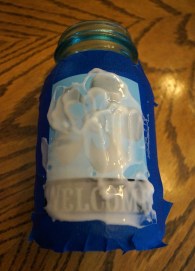 Mason Jar with Etching Creme 8842