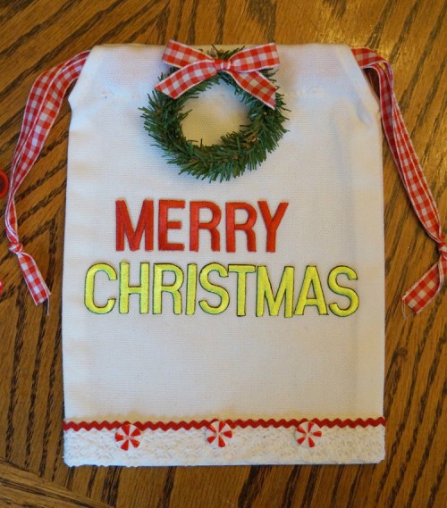 Merry Christmas Gift Bag Flat 1140