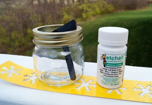 Snowflake Candy Jar Supplies 1274