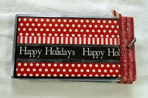 Christmas Mini Album Back Cover 7417