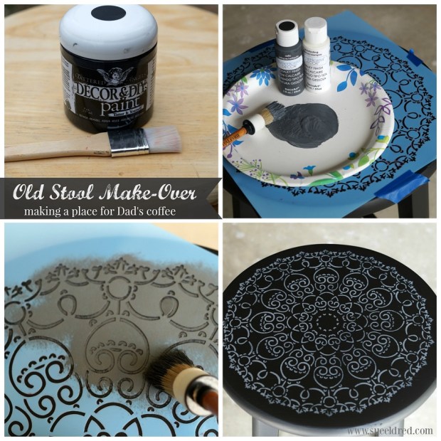 Old Stool Make Over Steps