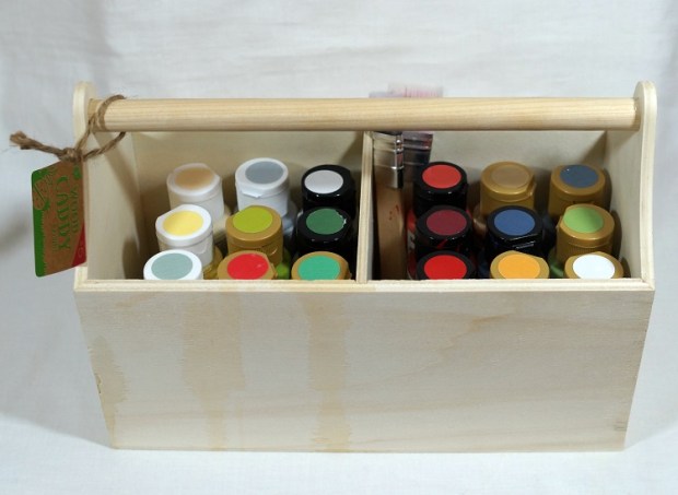 Wood Caddy with Paint 5462
