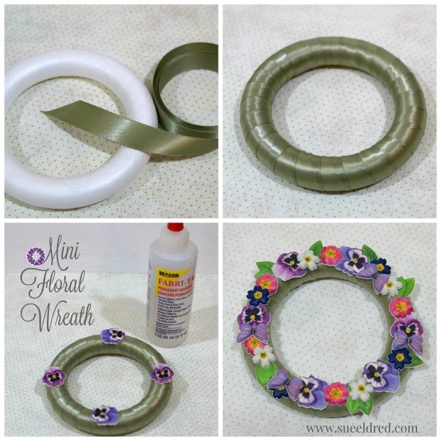 Mini Floral Wreath Collage