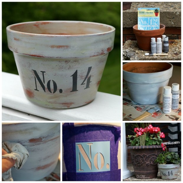 Terra Cotta Pot Collage