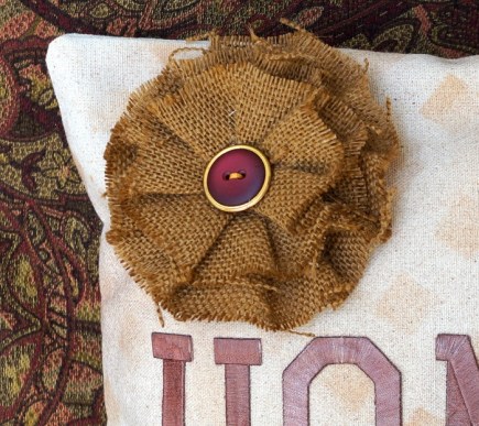 Burlap Flower