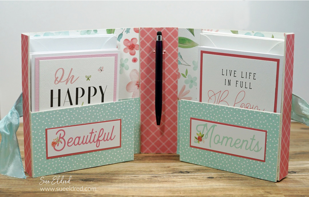 Flower Garden Notecard Folio-Sue's Creative Workshop www.sueeldred.com 3858