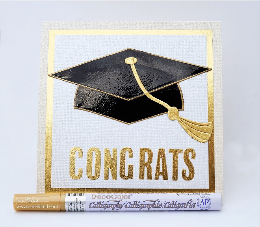 Graduation Hat Card-Sue's Creative Workshop www.sueeldred.com 7720