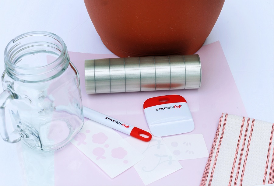 How to use color changing vinyl on glassware.