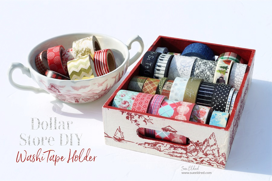 Dollar Store DIY-How to make a Washi Tape Holder