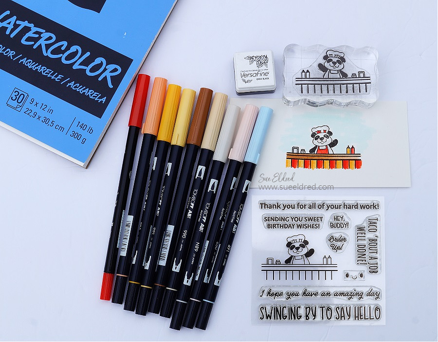 Food Truck Stamp Set from The Maker's Movement