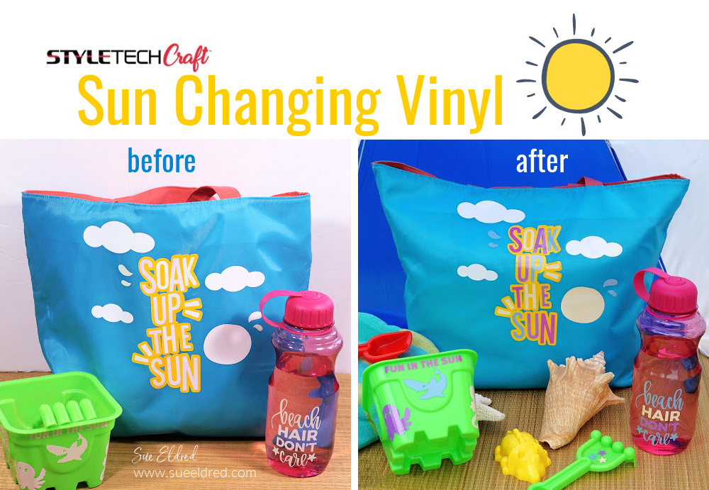 Ready for the Beach with Sun Changing Vinyl