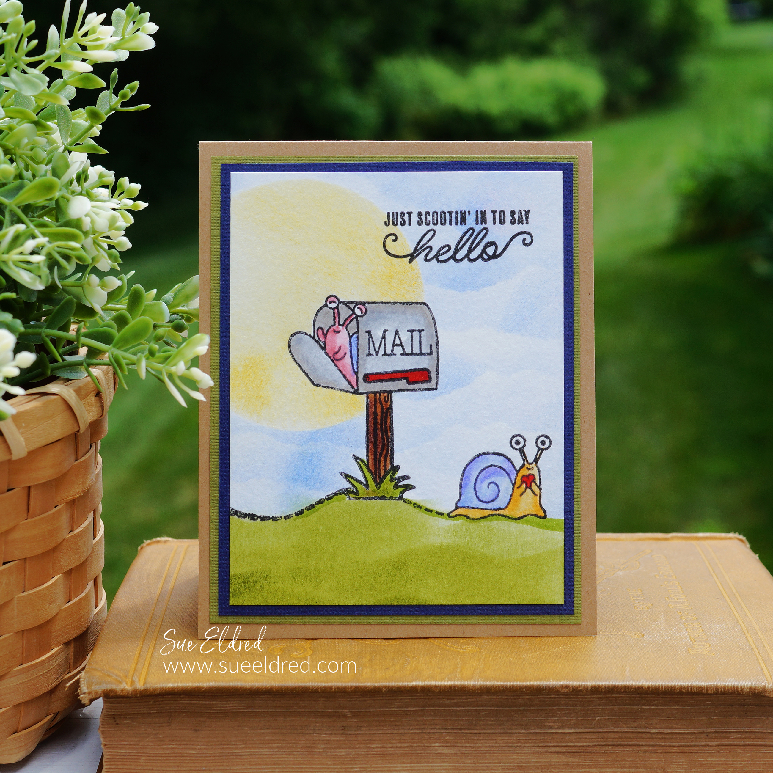 Snail Mail Stamped Card