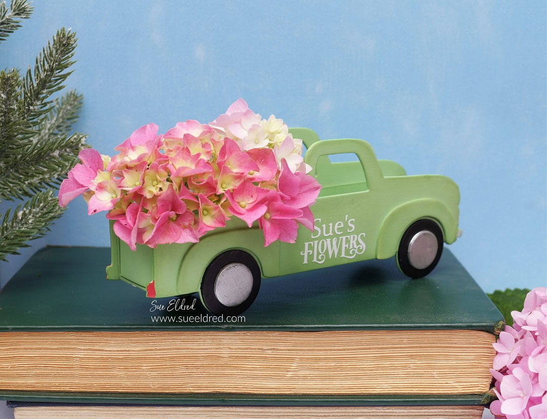 Vintage Flower Truck-Sue's Creative Workshop www.sueeldred.com 491