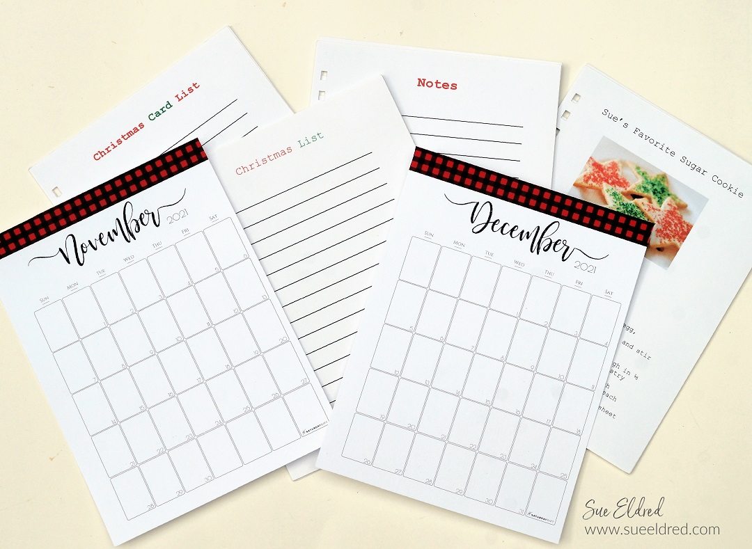 DIY Holiday Planner Pages