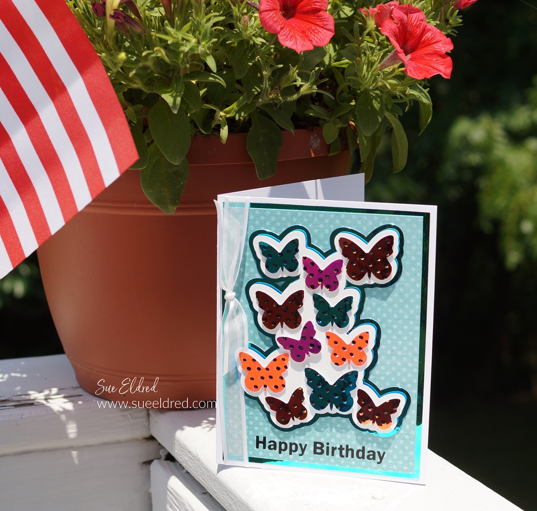 Opal Vinyl Butterfly Card
