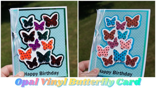 Opal Vinyl Butterfly Card
