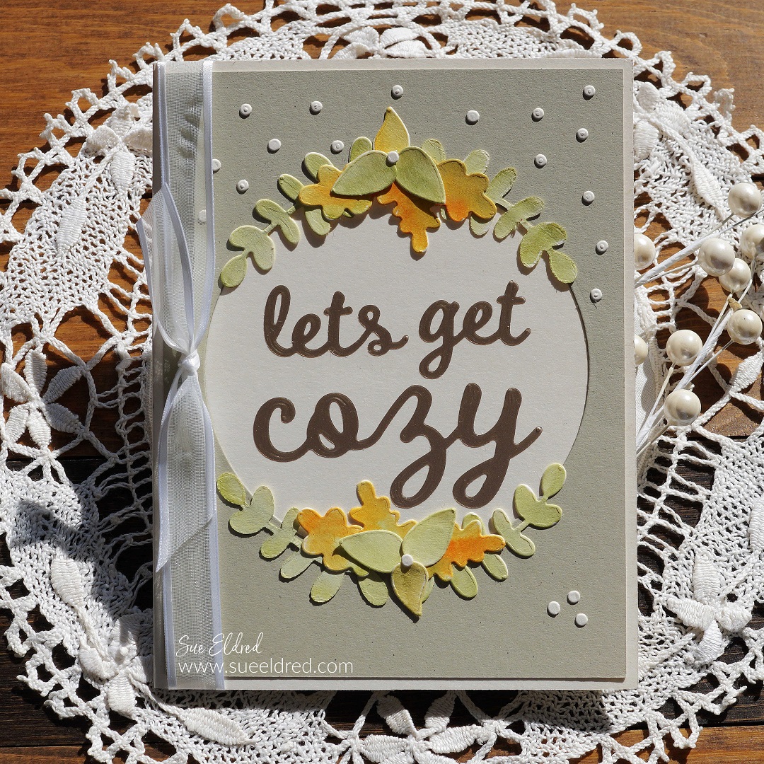 Cozy Watercolor Leaves Card