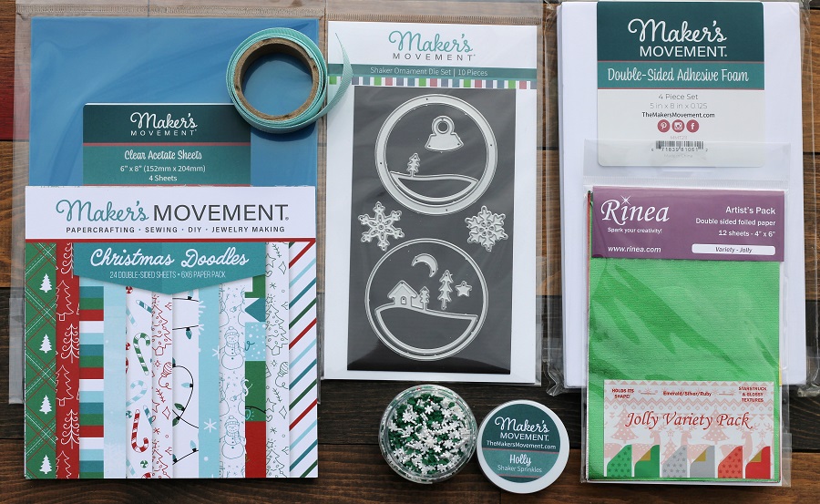 Winter Snow Globe Shaker Tag Ornament