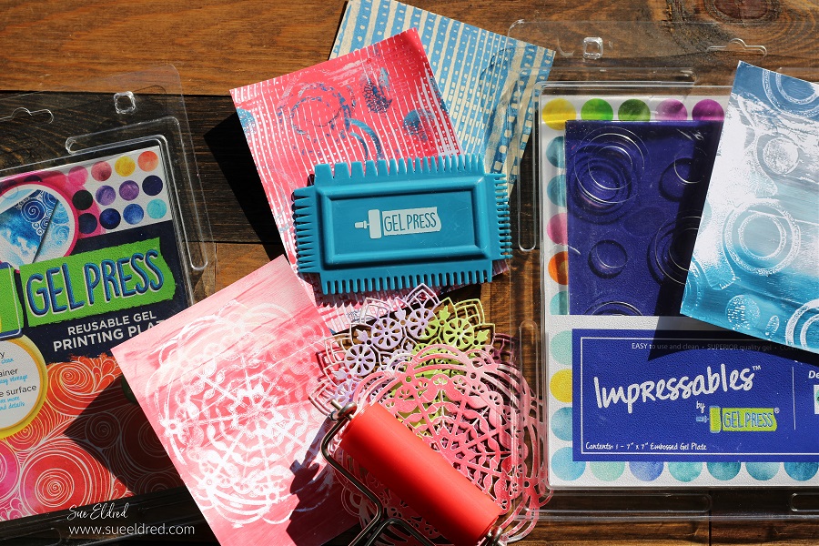 Creating Backgrounds with Gel Press