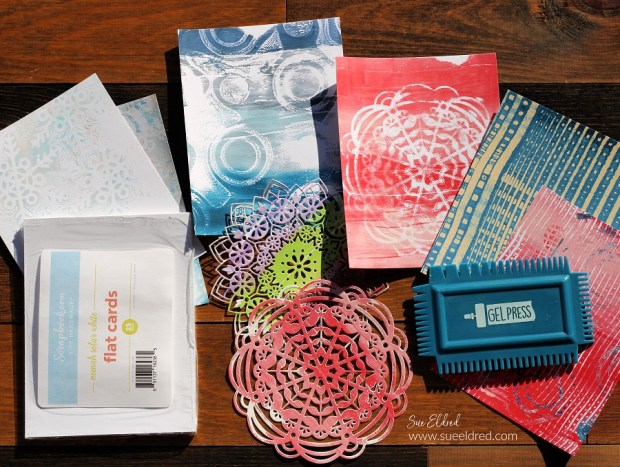 Creating Backgrounds with Gel Press