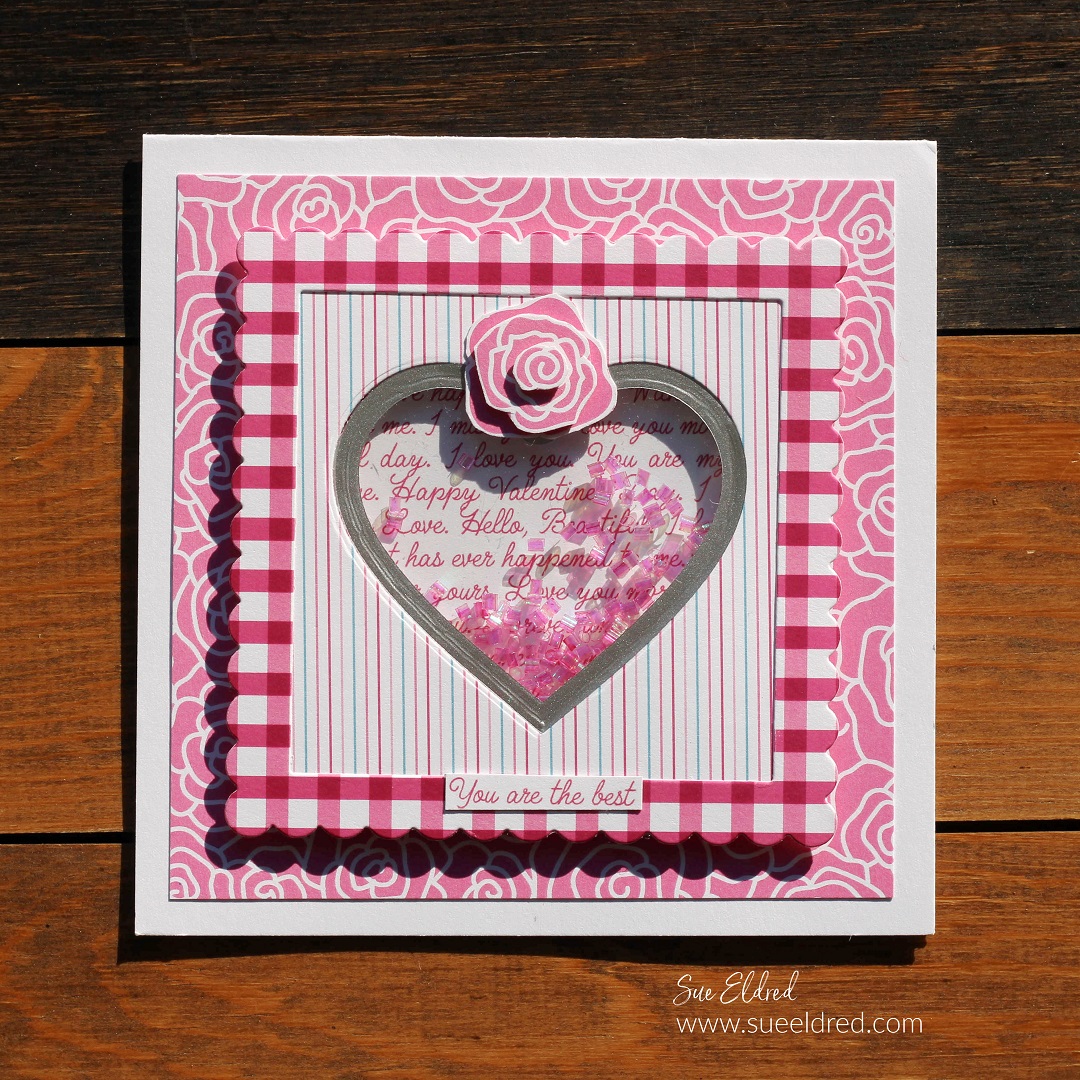 Simple Heart Shaker Card