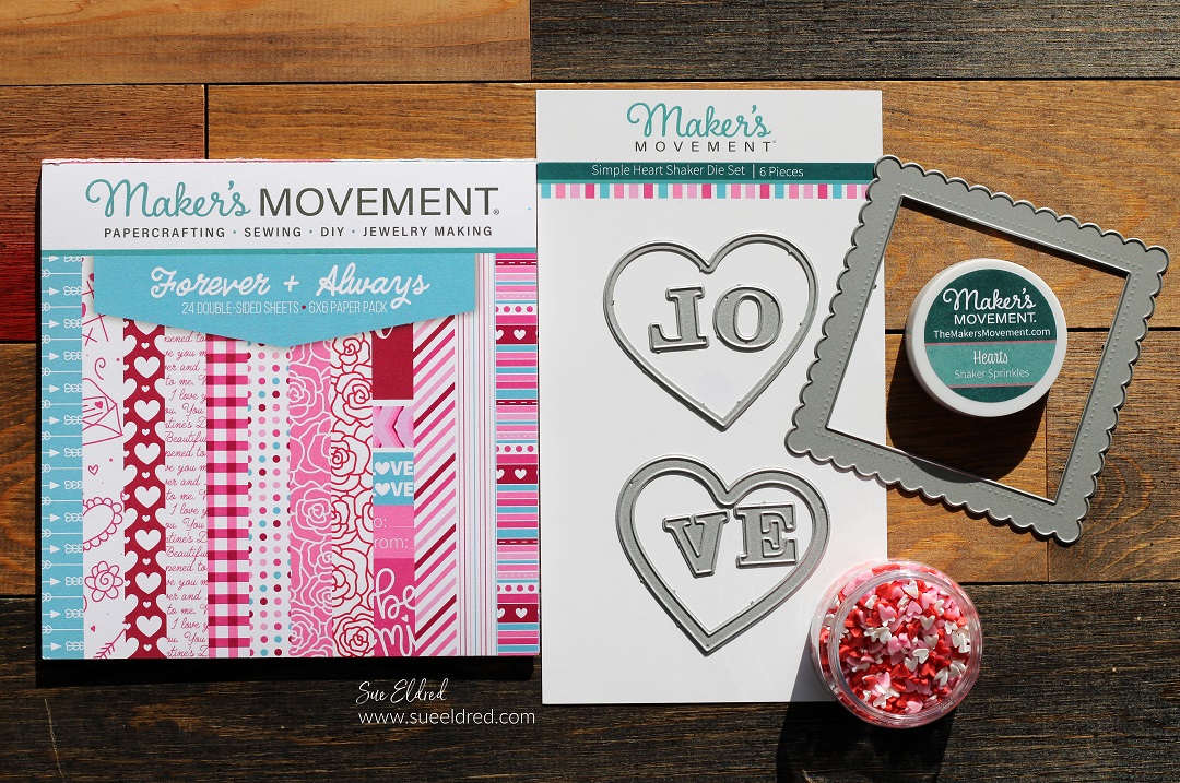 Simple Heart Shaker Card