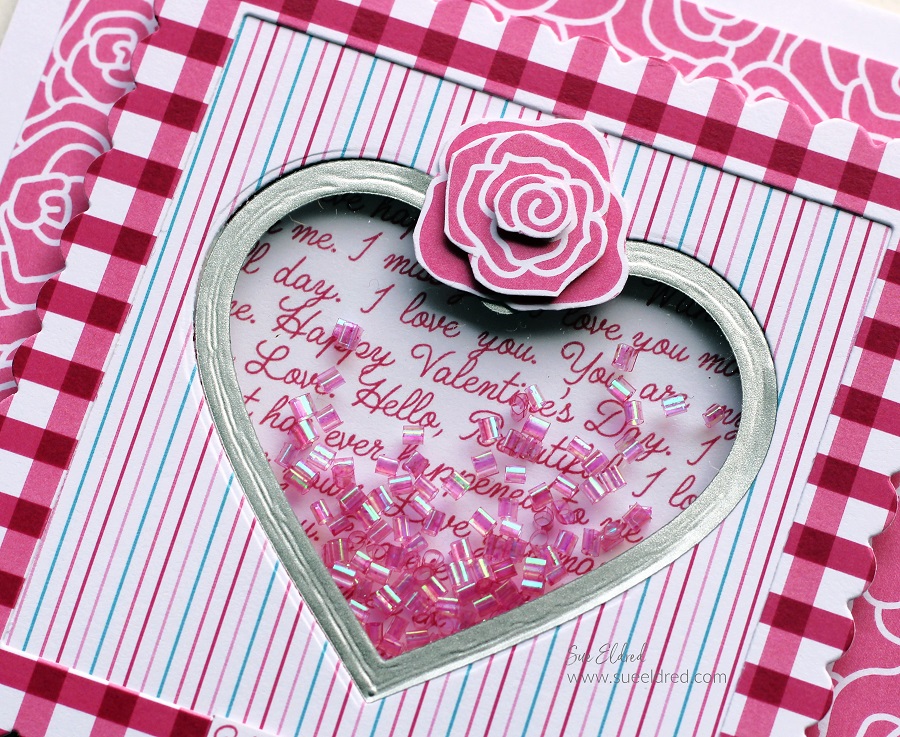 Simple Heart Shaker Card