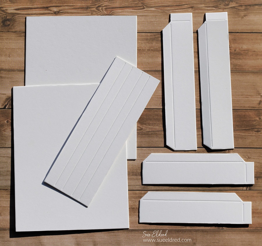 Mae's Treasure Box made using Eileen Hull Sizzix XL Scoreboard Book Box Die