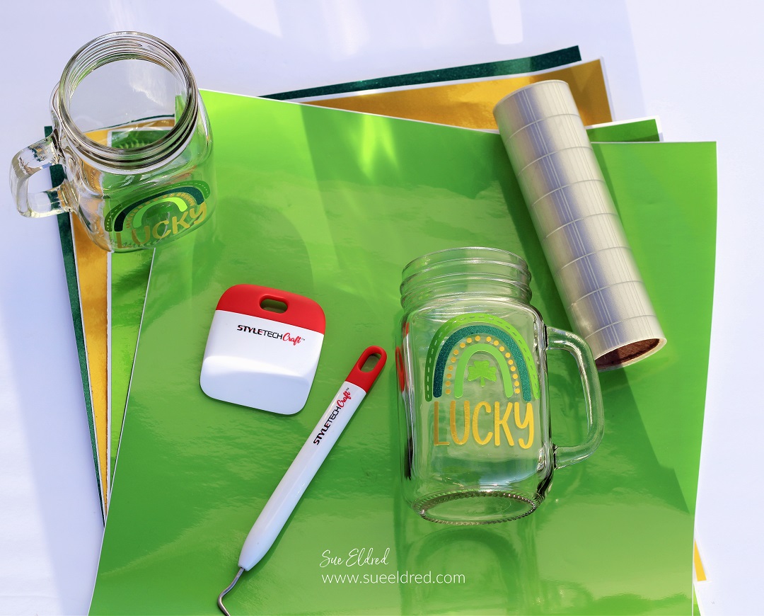 My Lucky Mug made with StyleTechCraft Vinyl.