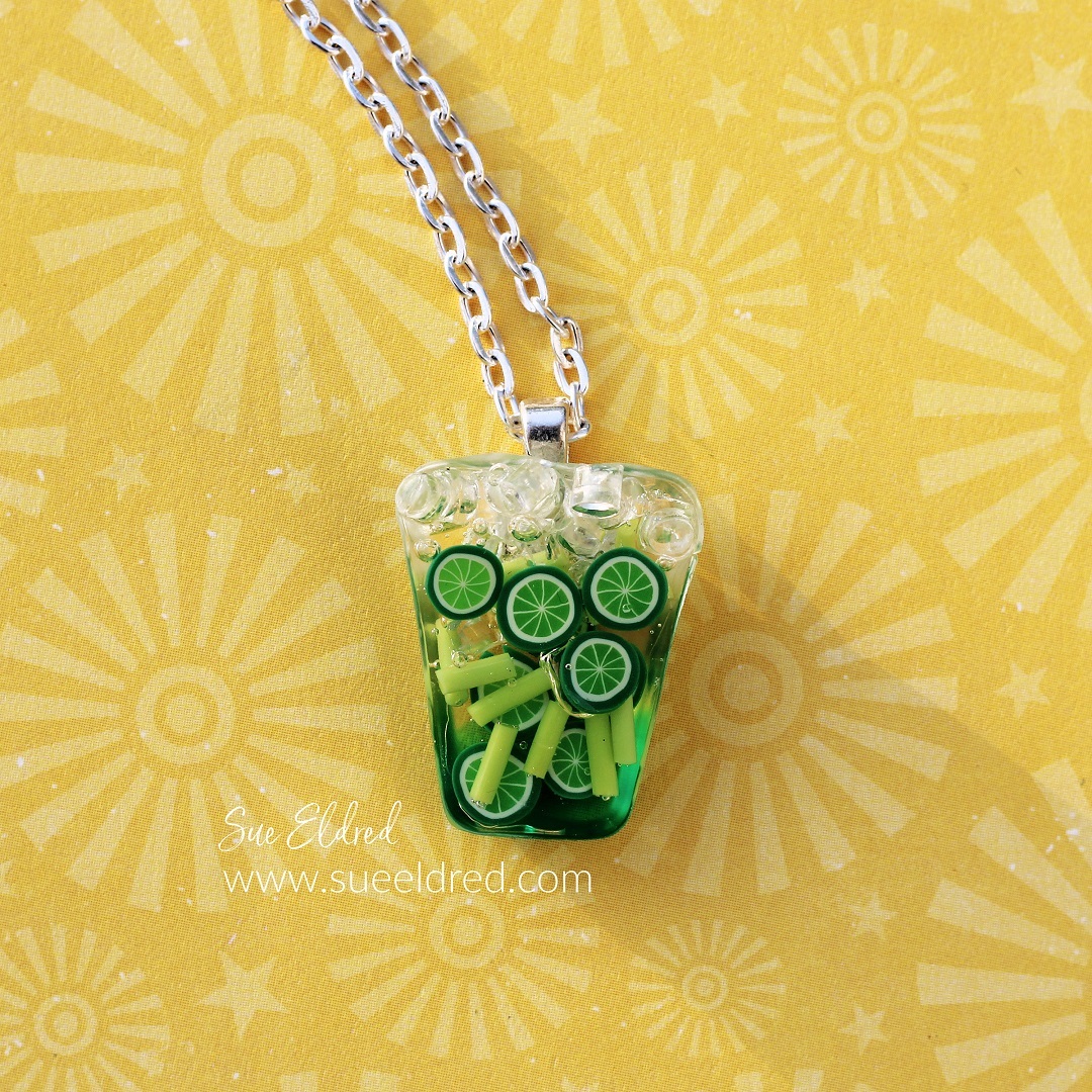DIY Resin Margarita Necklace-Sue's Creative Workshop www.sueeldred.com 3612