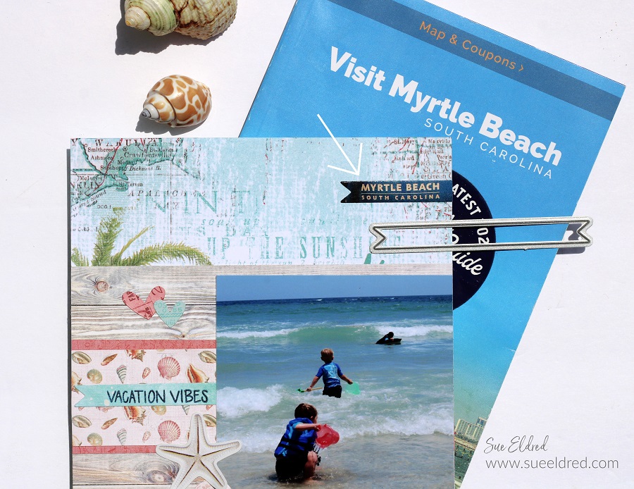 Sweet Summer Sentiments Scrapbook Page-Sue's Creative Workshop www.sueeldred.com 4719