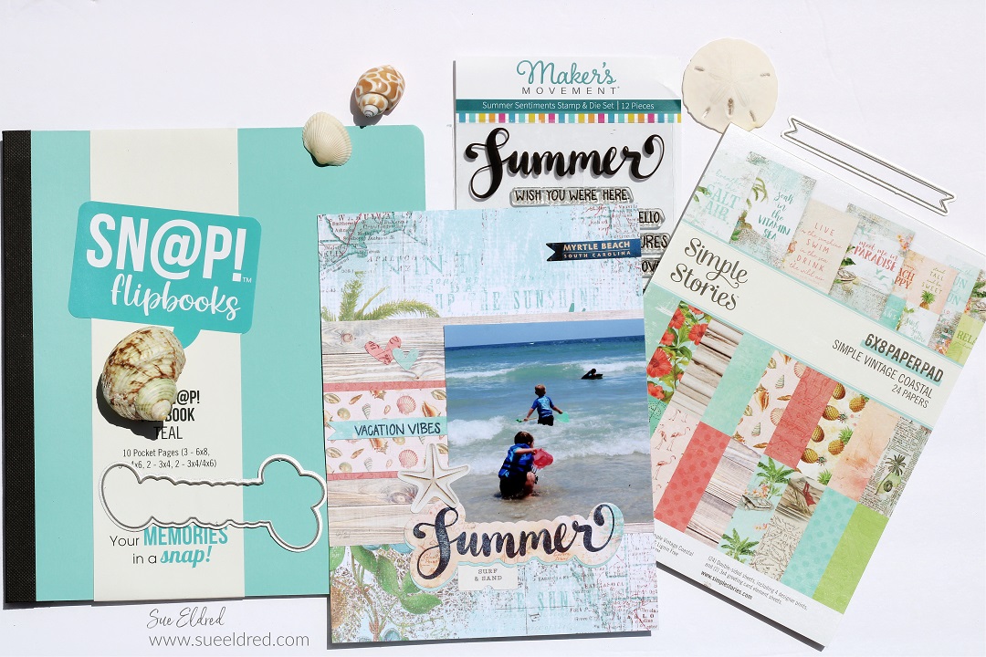 Sweet Summer Sentiments Scrapbook Page