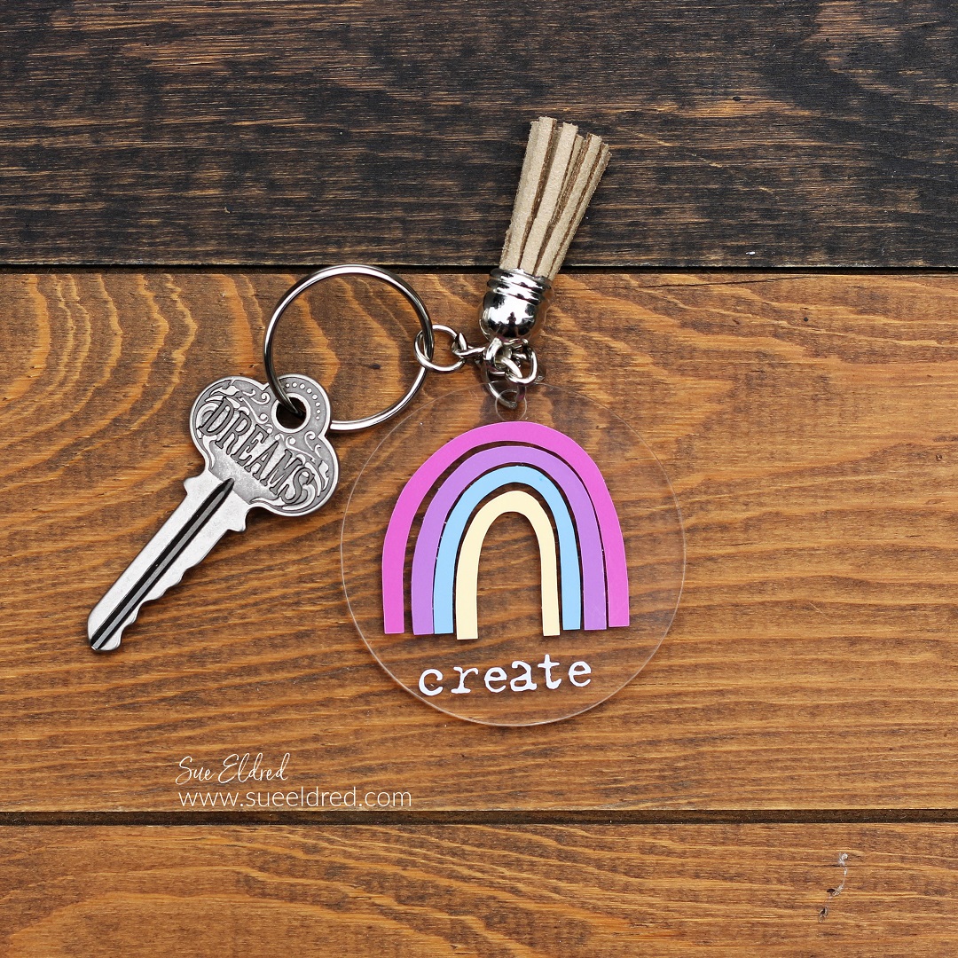 DIY Rainbow Keychain with StyleTechCraft Sun Changing Vinyl