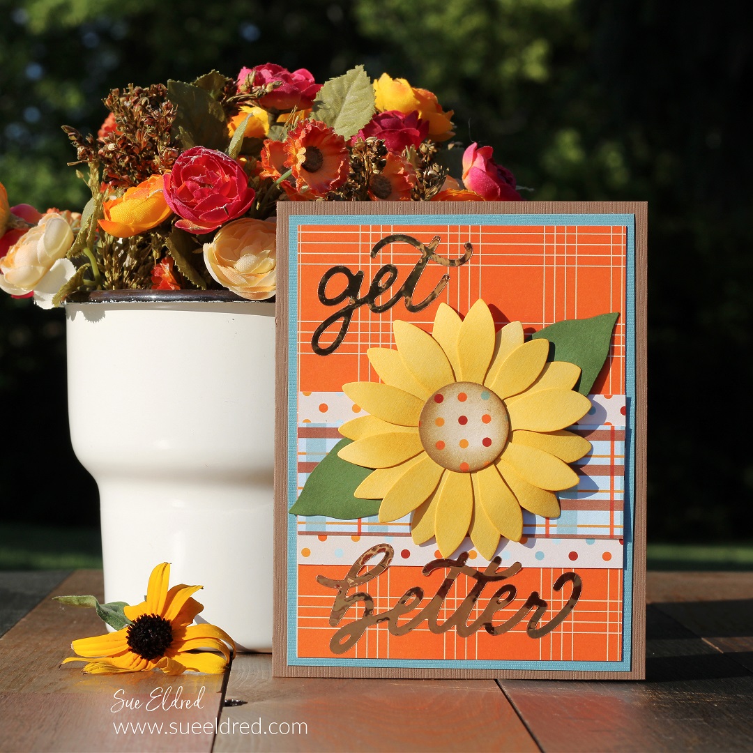 Fall Sunflower Get Well Card