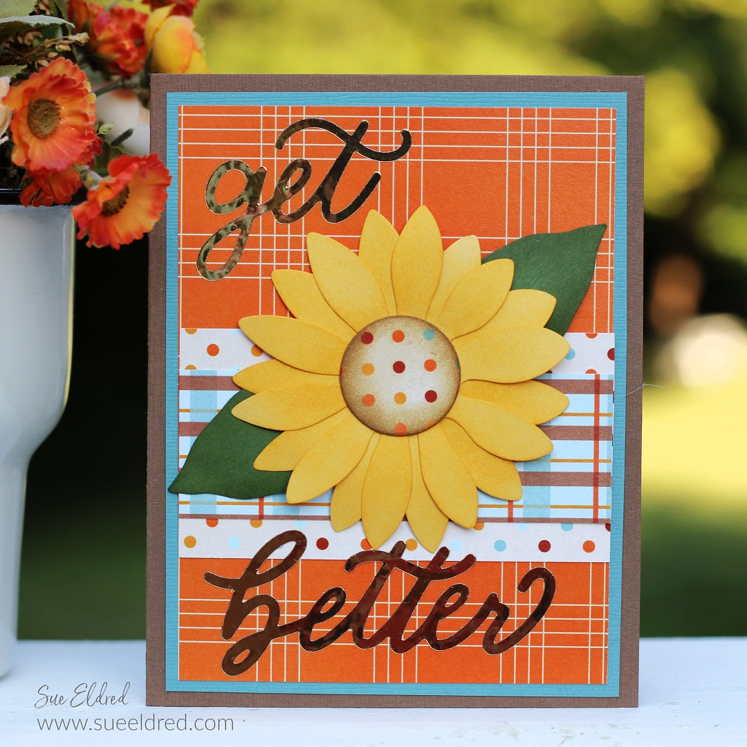 Fall Sunflower Get Well Card