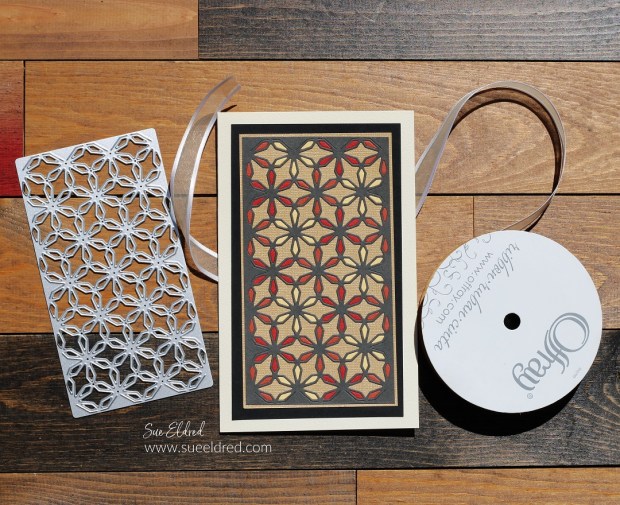 Fall Floral Stained Glass Card