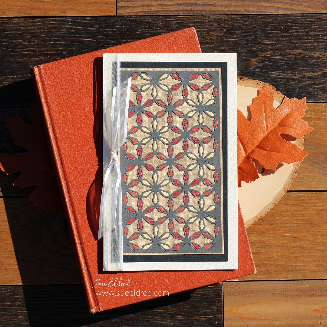 Fall Floral Stained Glass Card