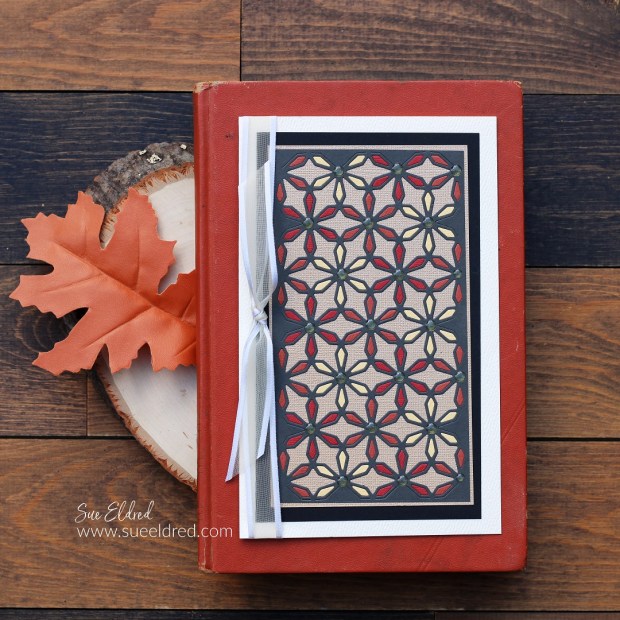 Fall Floral Stained Glass Card